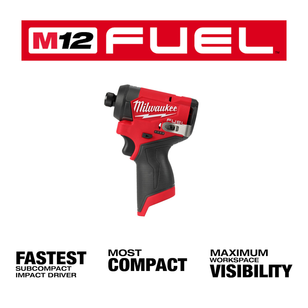 Milwaukee M12 FUEL 1/4-Inch Hex Impact Driver from GME Supply